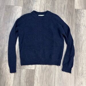 Zara Dark Blue Women's Crew Neck Sweater